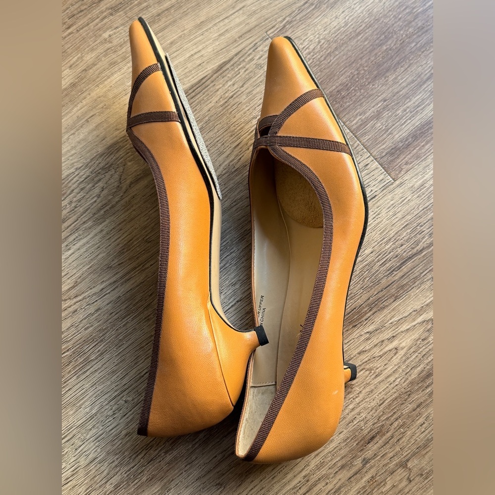 Preview International Pointer Toe Kitten Heel Lea… - image 11